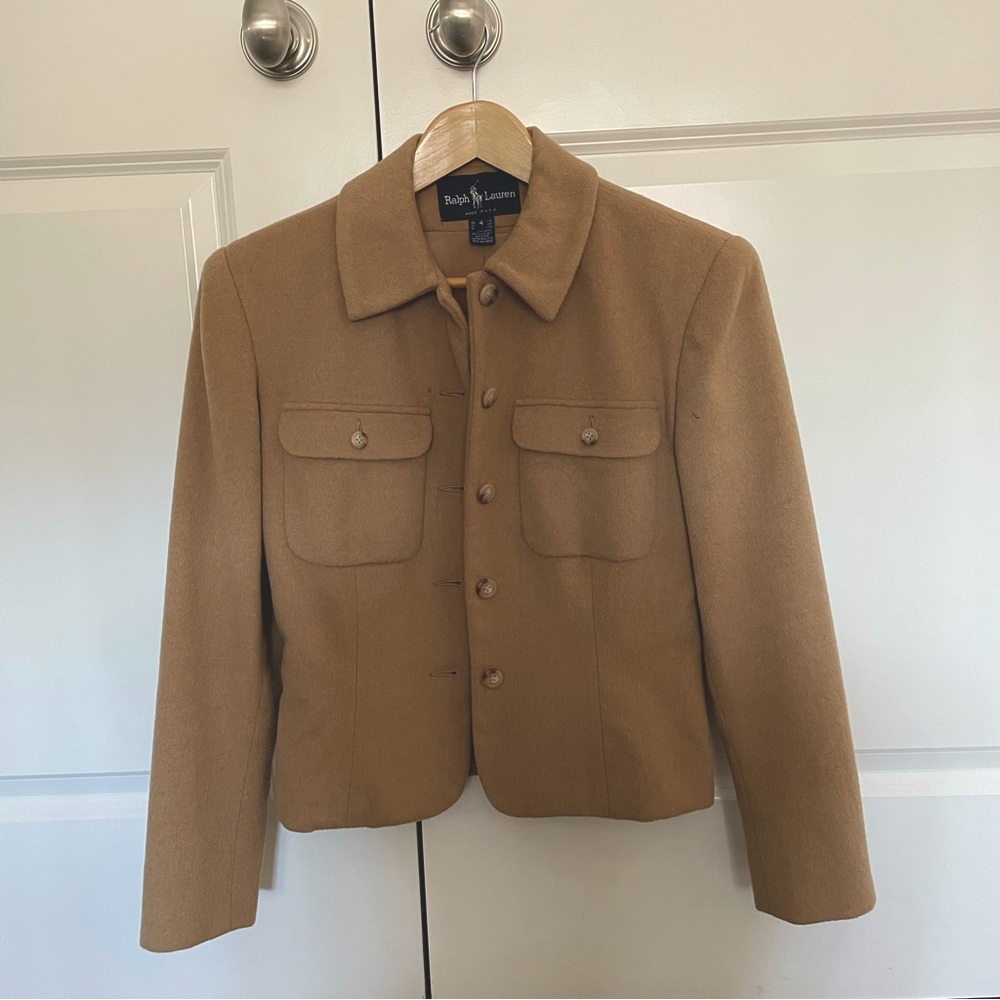 Ralph Lauren wool & camel hair jacket size 4